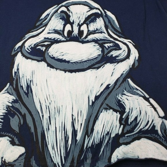 Hanes Nano Navy Mens SZ:M Grumpy Snow White Dwarve - Picture 3 of 7